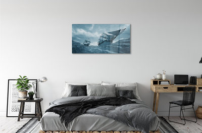 Plexiglas schilderij Stormschip sky sea