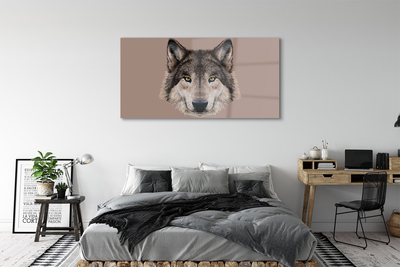 Foto op plexiglas Geschilderde wolf