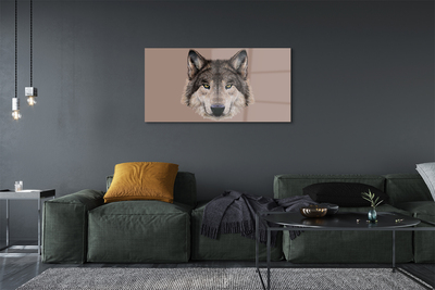 Foto op plexiglas Geschilderde wolf