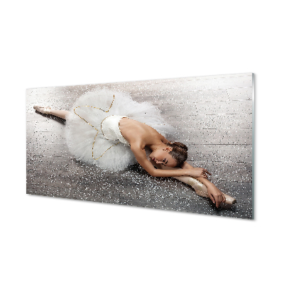 Plexiglas foto Vrouw witte balletjurk