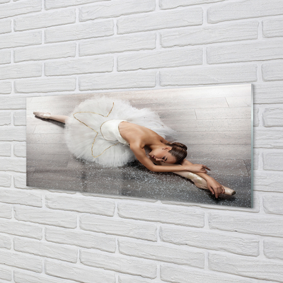 Plexiglas foto Vrouw witte balletjurk