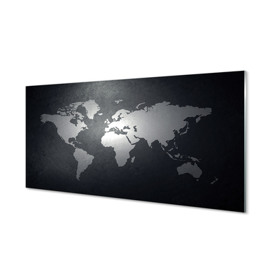 Plexiglas foto Zwarte achtergrond. Witte kaart