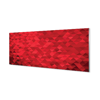 Plexiglas print Rood driehoeken patroon