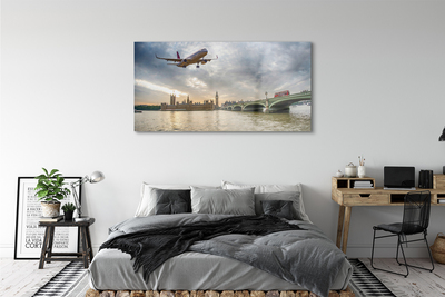 Plexiglas schilderij Vliegtuigwolken