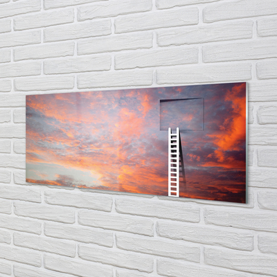 Foto op plexiglas Ladder sky sunset