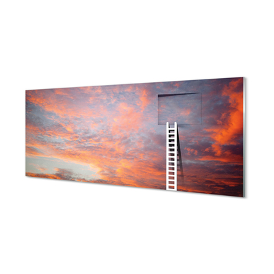 Foto op plexiglas Ladder sky sunset