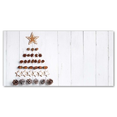 Plexiglas schilderij Gingerbread kerstboom ornamenten