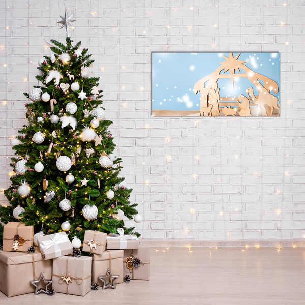 Plexiglas schilderij Stabiele Kerst Winter