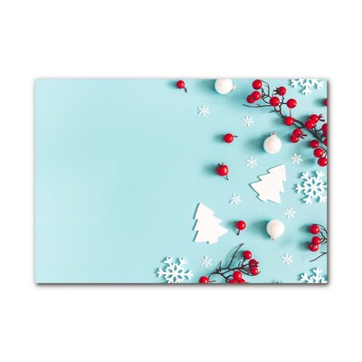 Plexiglas schilderij Sneeuwvlokken Kerst Ornamenten