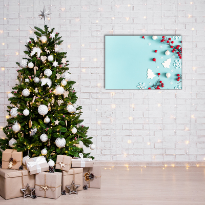 Plexiglas schilderij Sneeuwvlokken Kerst Ornamenten
