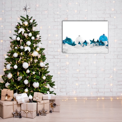Plexiglas schilderij Sneeuw ballen Kerstversieringen