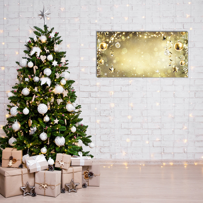 Plexiglas schilderij Gold Christmas Holiday Decoraties