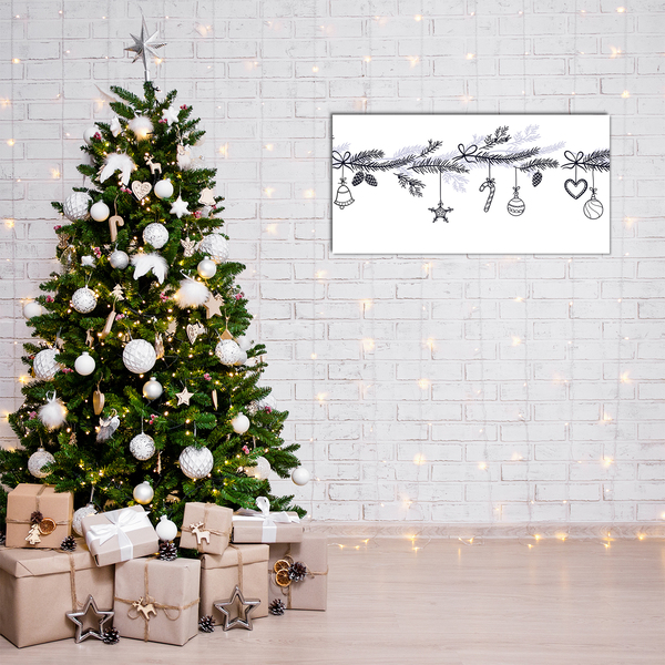Plexiglas schilderij Wintervakantie Kerstversieringen