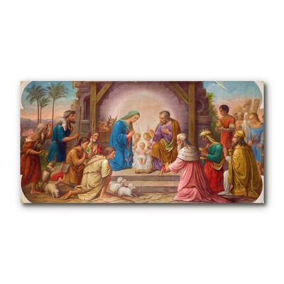 Plexiglas schilderij Stabiele Kerstmis Jesus