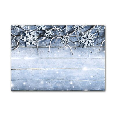 Plexiglas schilderij Holy Snowflakes Winter Frost