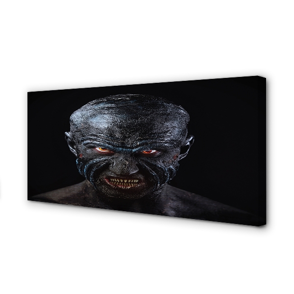 Schilderij canvas Een enge