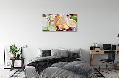 Canvas doek foto Cocktail potten fruit ijs