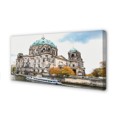Foto op canvas Kathedraal van duitsland van de rivier de berlijn