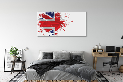 Schilderij canvas Vlag van groot-brittannië