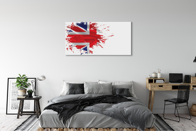 Schilderij canvas Vlag van groot-brittannië