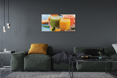 Canvas doek foto Cocktails kleurrijke bril