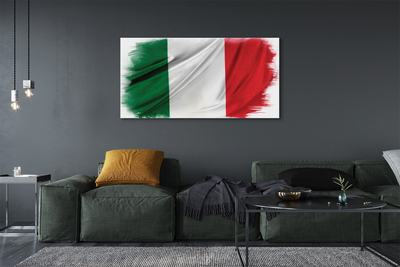 Schilderij canvas Vlag van italië