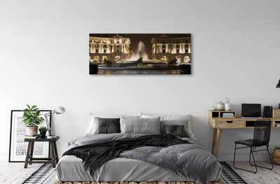 Foto op canvas Rome fountain square night