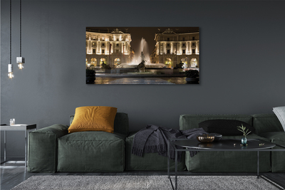 Foto op canvas Rome fountain square night