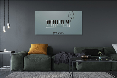 Canvas doek foto Pianotonen