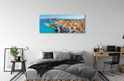 Foto op canvas Griekenland zee city coast