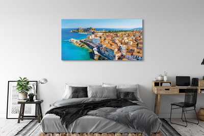 Foto op canvas Griekenland zee city coast