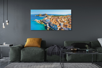Foto op canvas Griekenland zee city coast