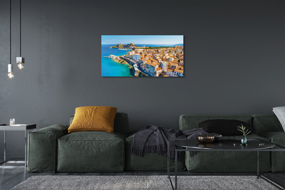 Foto op canvas Griekenland zee city coast