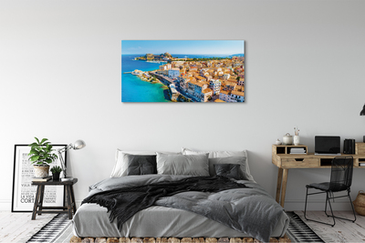 Foto op canvas Griekenland zee city coast