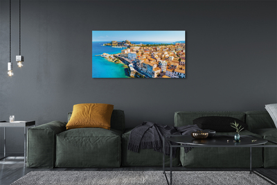Foto op canvas Griekenland zee city coast