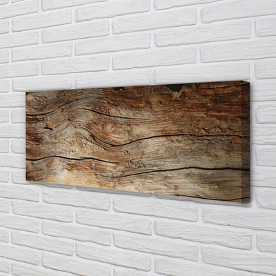 Canvas doek foto Houten bord. Potten