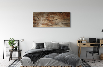 Canvas doek foto Houten bord. Potten