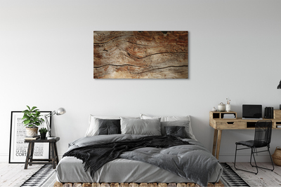 Canvas doek foto Houten bord. Potten