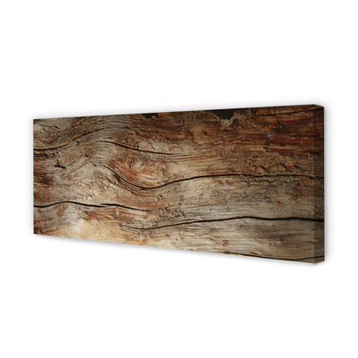 Canvas doek foto Houten bord. Potten