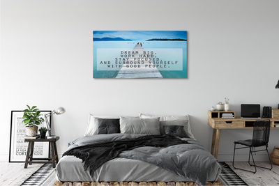 Schilderijen op canvas doek Zee panorama