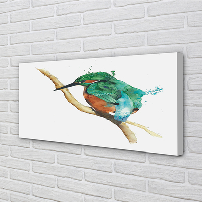 Foto op canvas Kleurrijk geschilderde papegaai