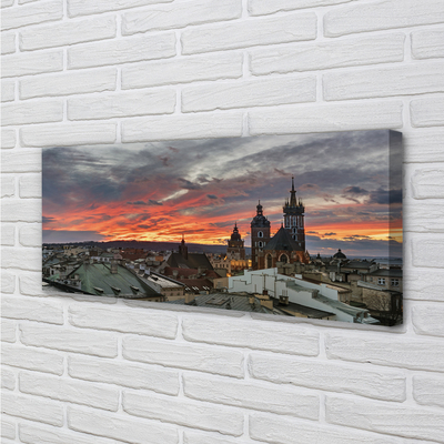 Foto op canvas Krakow sunset panorama