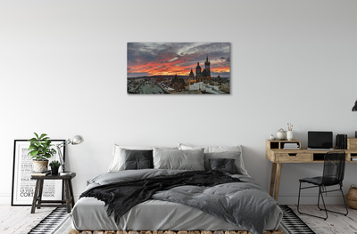 Foto op canvas Krakow sunset panorama