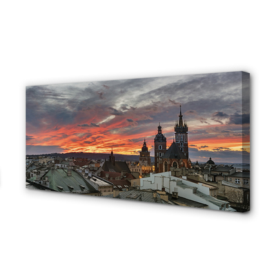 Foto op canvas Krakow sunset panorama