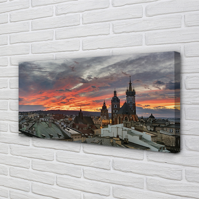 Foto op canvas Krakow sunset panorama