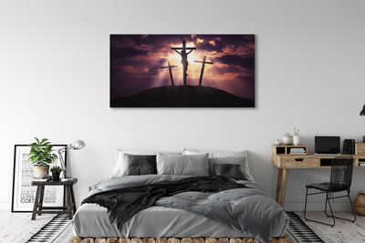 Schilderij op canvas Jezus kruis