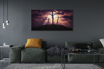 Schilderij op canvas Jezus kruis