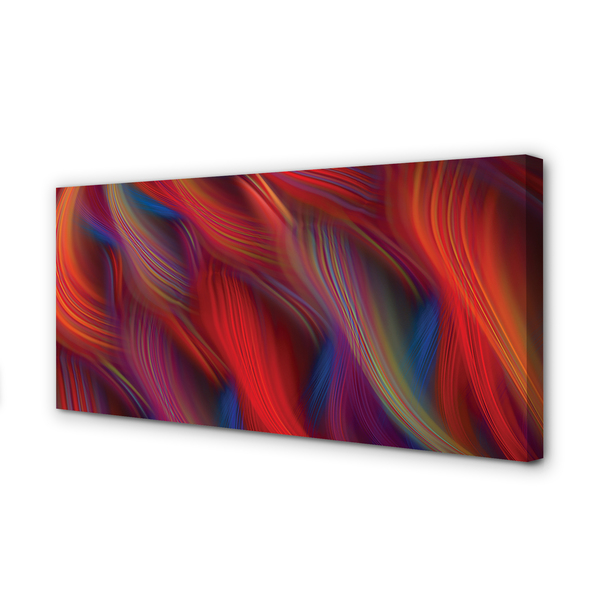 Foto op canvas Kleurrijke fractale stroken