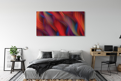 Foto op canvas Kleurrijke fractale stroken