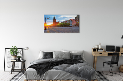 Foto op canvas Gdańsk old town sunrise
